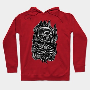 Born of Fire monochrome Hoodie